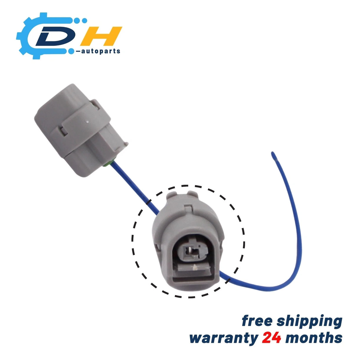 1 Way Connector Pigtail for Toyota (For 89438-33010 90980-11428)