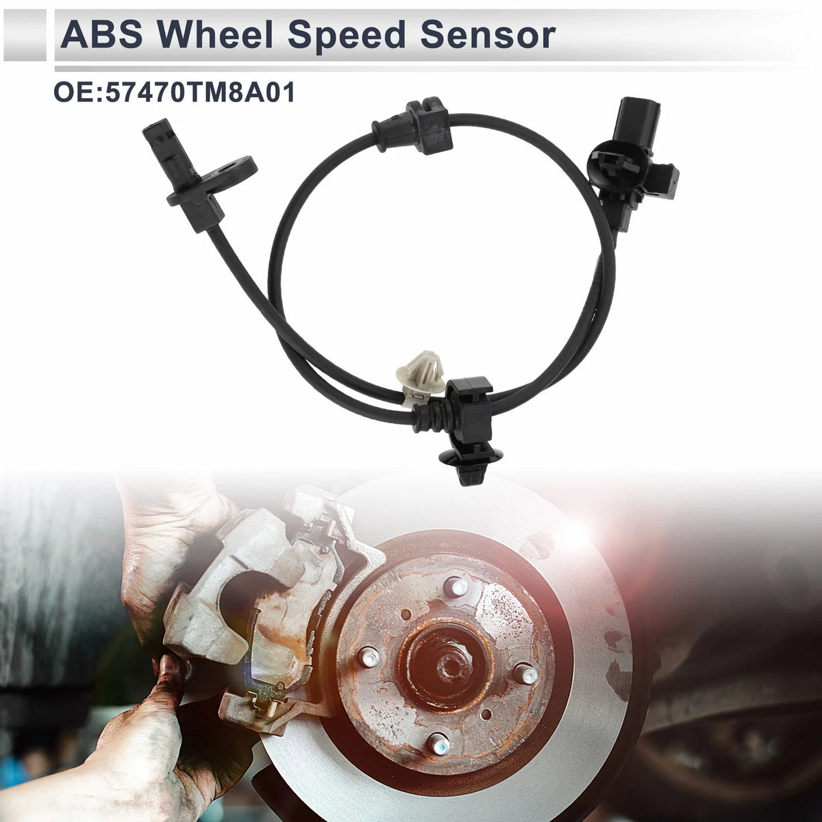 ABS Wheel Speed Sensor No. 57470TM8A01 for Honda Insight (2000–2006)