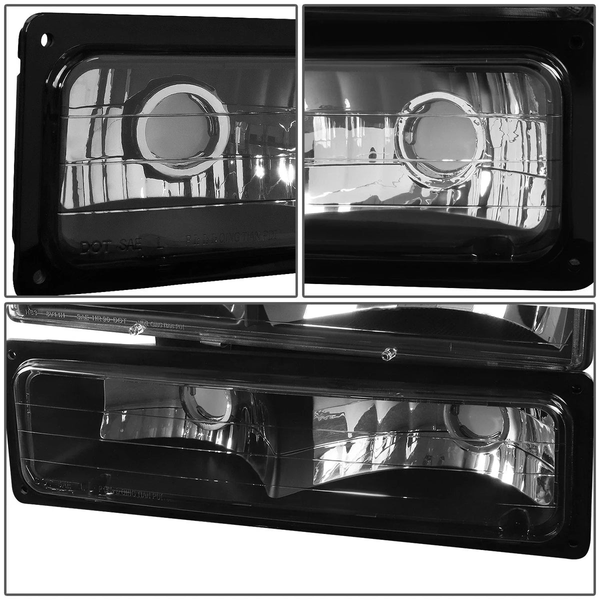Headlight + Amber Signal Lamp for Chevy C10 C/K Pickup (1994–1999)