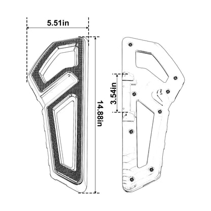 Driver Footboard Floorboard for Harley Softail Fat Boy Heritage Classic (2018–2023)