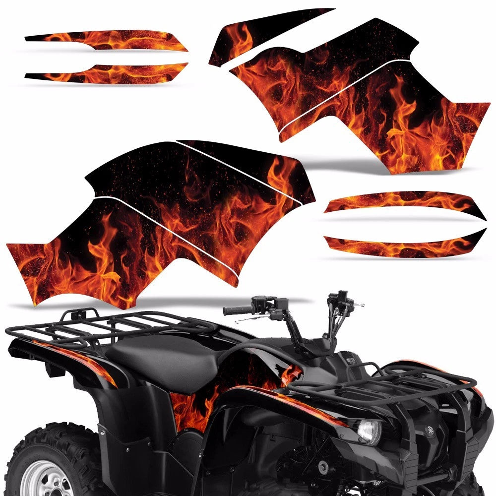 ATV Graphics Decal Sticker Kit for Yamaha Grizzly 550 700 (2007–2014)