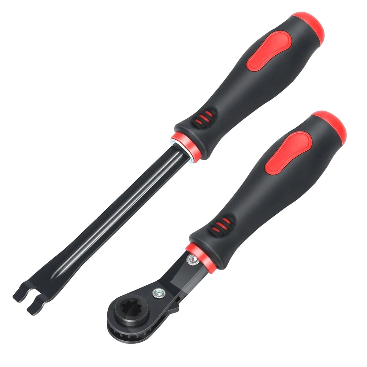 2-Piece Brake Adjustment Tool Set 5/16" Ratcheting Wrench for Semi Trucks