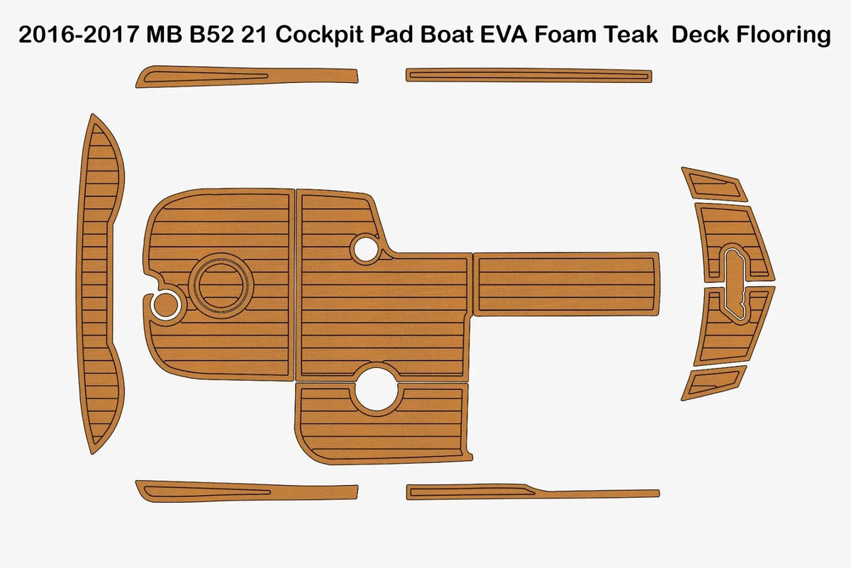 EVA Foam Teak Deck Flooring for MB B52 Cockpit Pad (2016–2017)