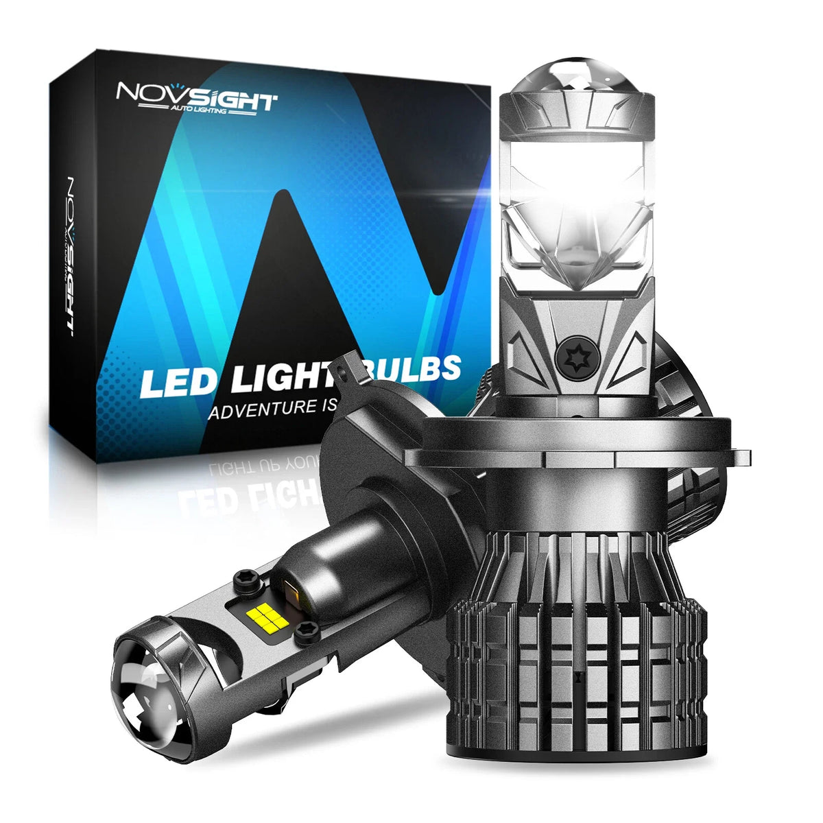 H4 LED Headlight Bulbs Kit 120W 22000LM 6500K for