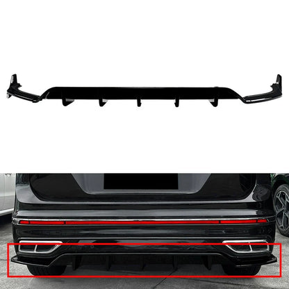 Glossy Black Rear Bumper Splitter Lip for VW Tiguan (2021-2023)