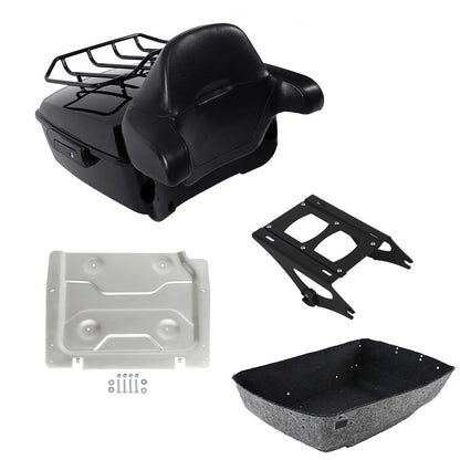 Trunk Luggage Backrest Mount Rack Plate for Harley Street Glide (2014–2026)