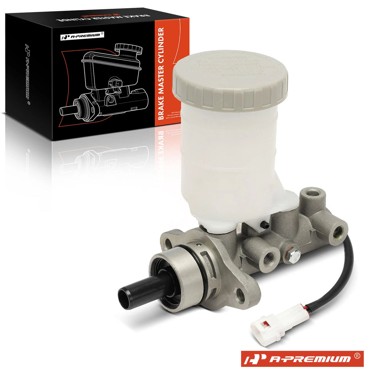 Brake Master Cylinder with Reservoir & Sensor for Chevy Metro (1998–2001) 13-3631, 5110050G00, 5110060B20, 91171387, 96060617, M39812