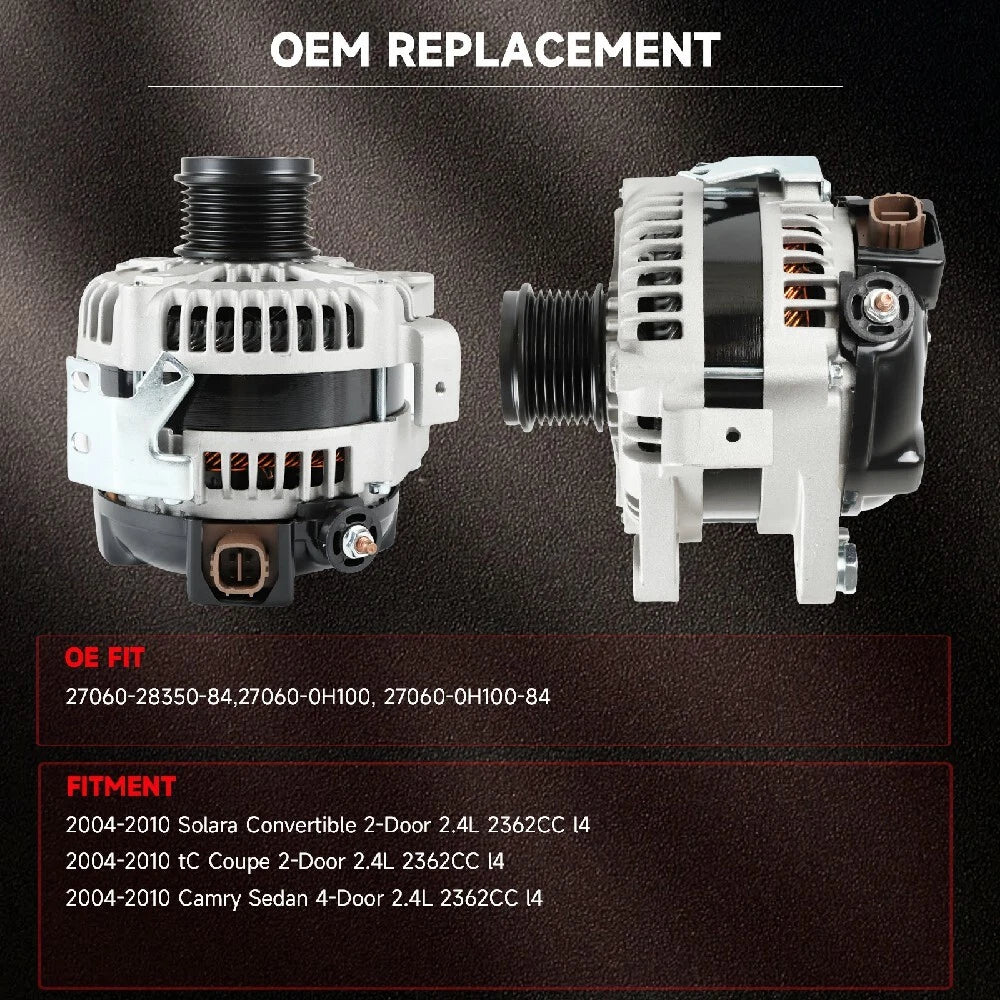 Alternator for Toyota Camry Highlander (2004–2007) 11034 27060-28270-84