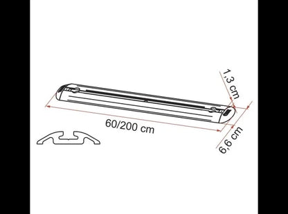 Set of 2 Fiamma Garage Bars for Motorhome (98655-608-)