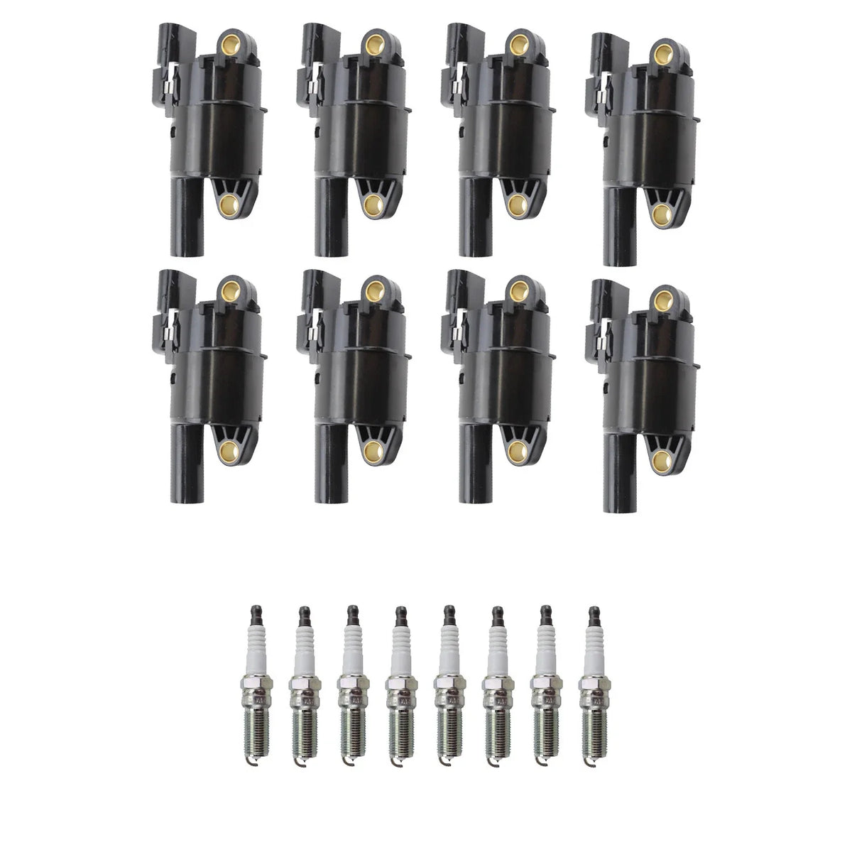 Set of 8 Ignition Coils & NGK Platinum Spark Plugs for Suburban 3500 HD