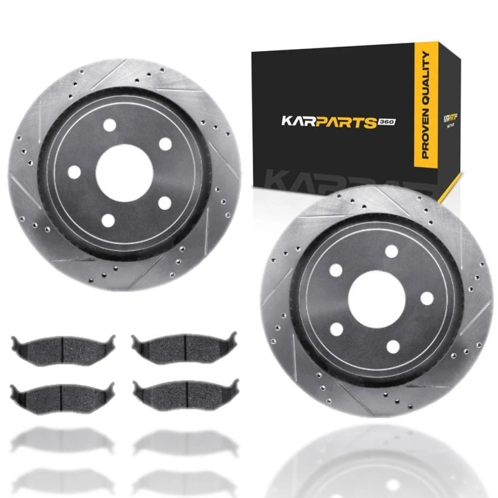 Rotor Set with Brake Pads for Chrysler Aspen (2007–2009) ALX-PAU-DF-7512-40083-CLA3