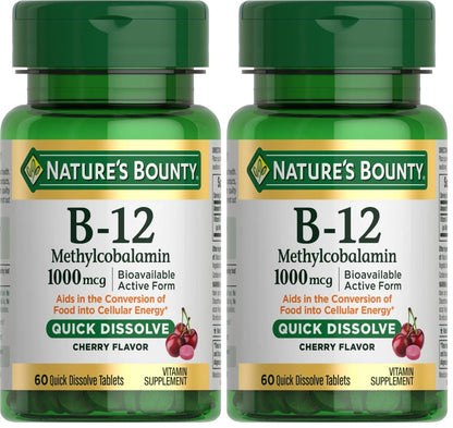 2X Vitamin B-12 Quick Dissolve for Nature's Bounty (60 Count)