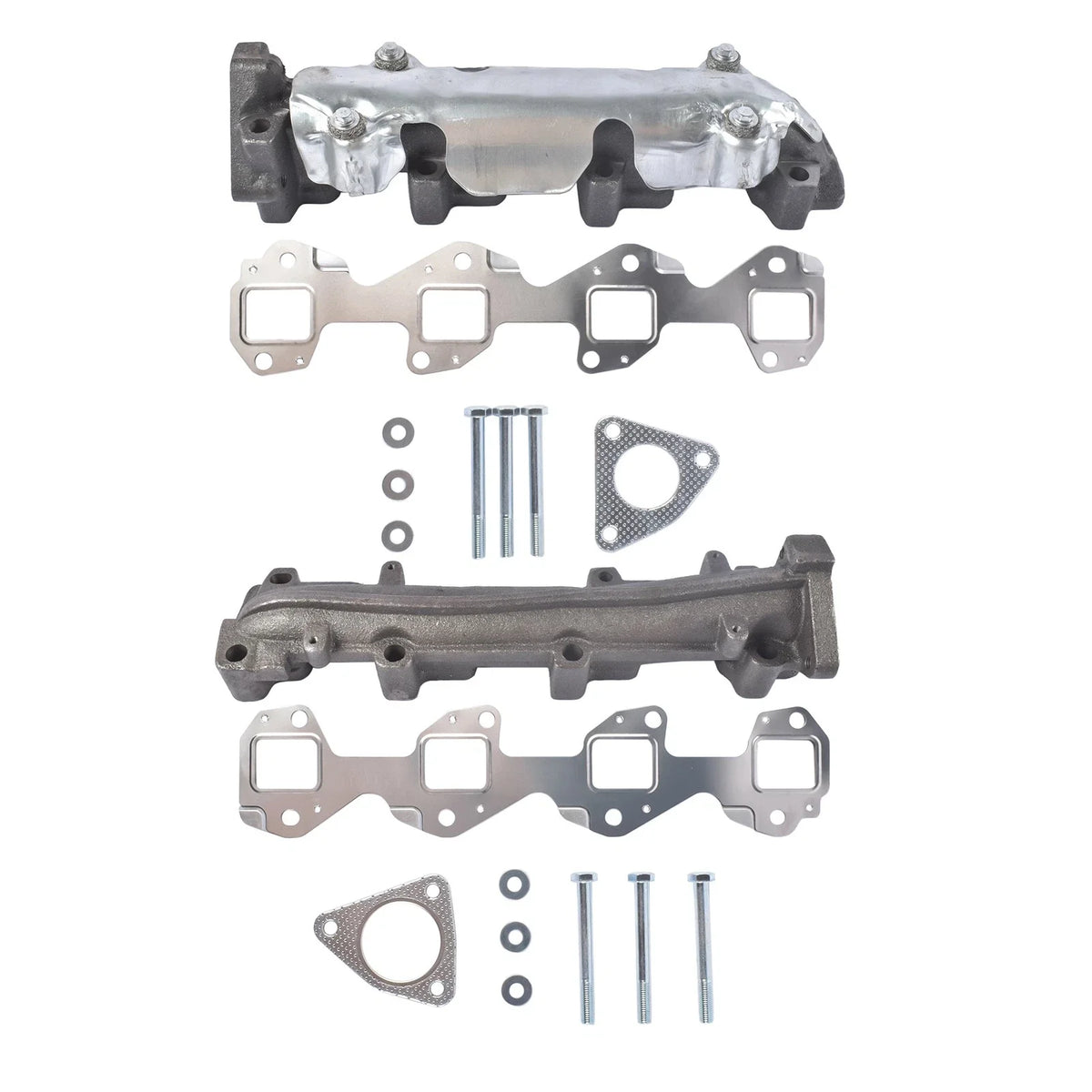 2Pcs Manifold Flange RH with Gasket for Chevrolet Silverado GMC Sierra 3500 HD (2011–2019)