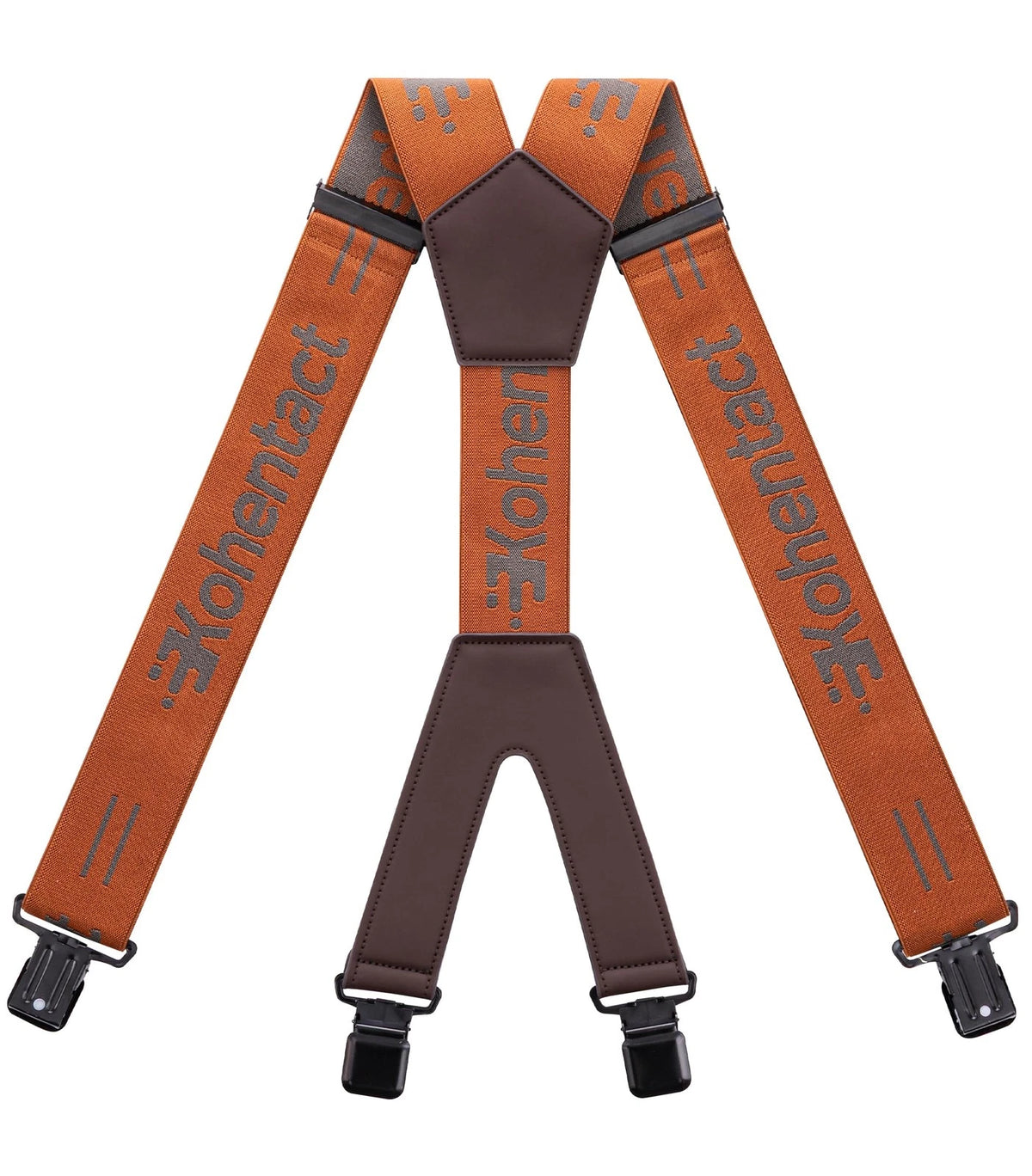 2X Industrial Strength Work Suspenders for Men (47 inches, Brown)