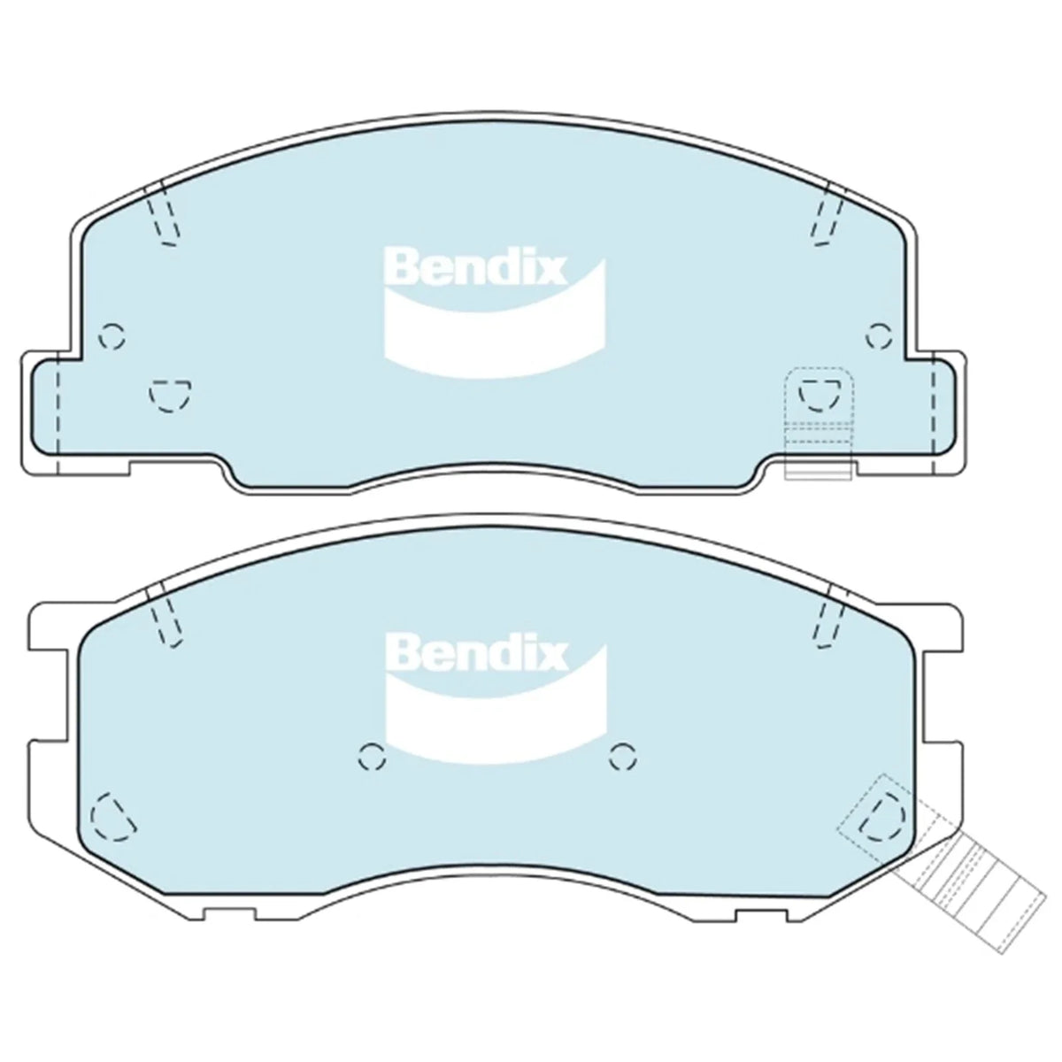 Front Disc Brake Pads Set for Toyota Previa (1997–2000)