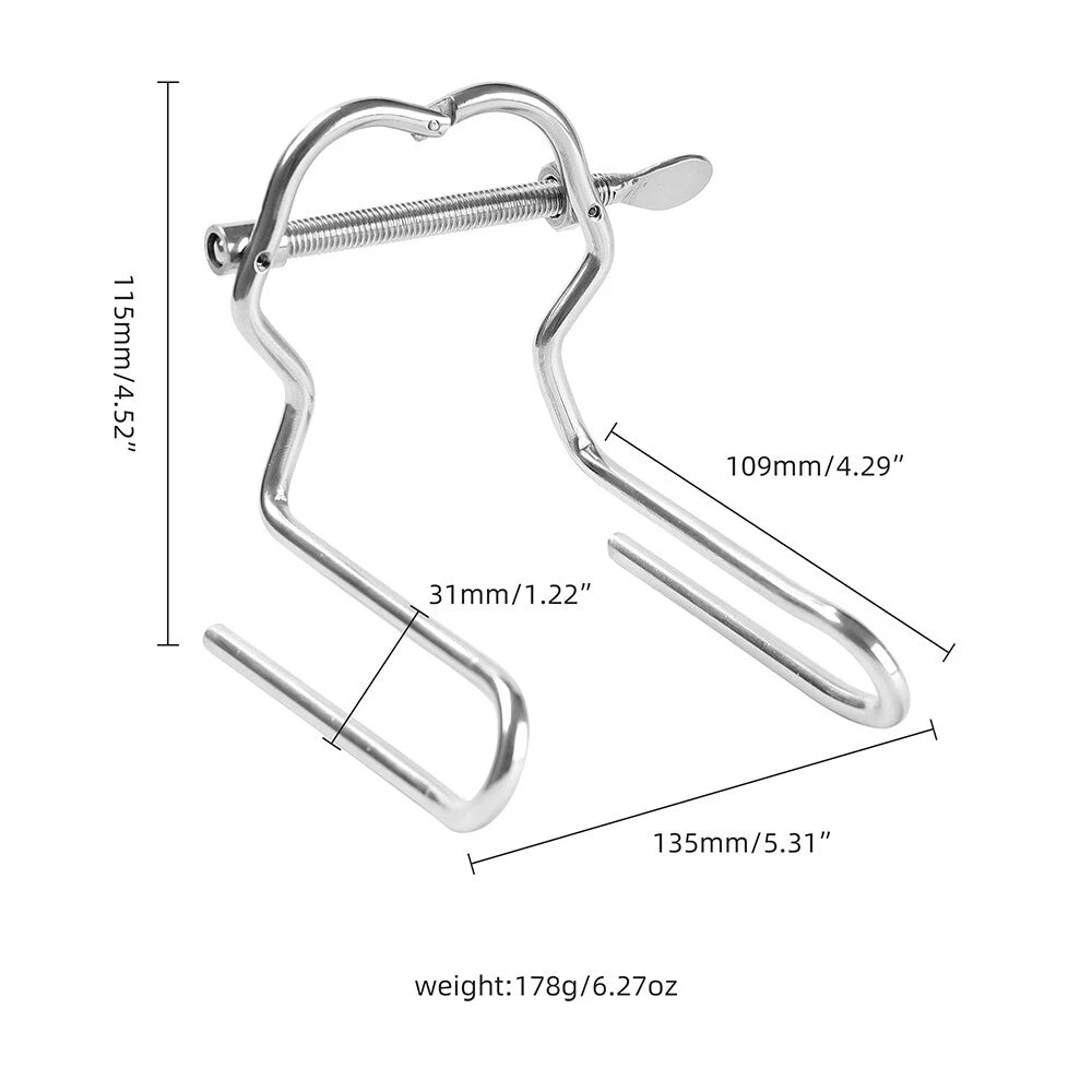 Stainless Steel Vaginal Speculum for Extreme Anal Spreader (2010–2023)