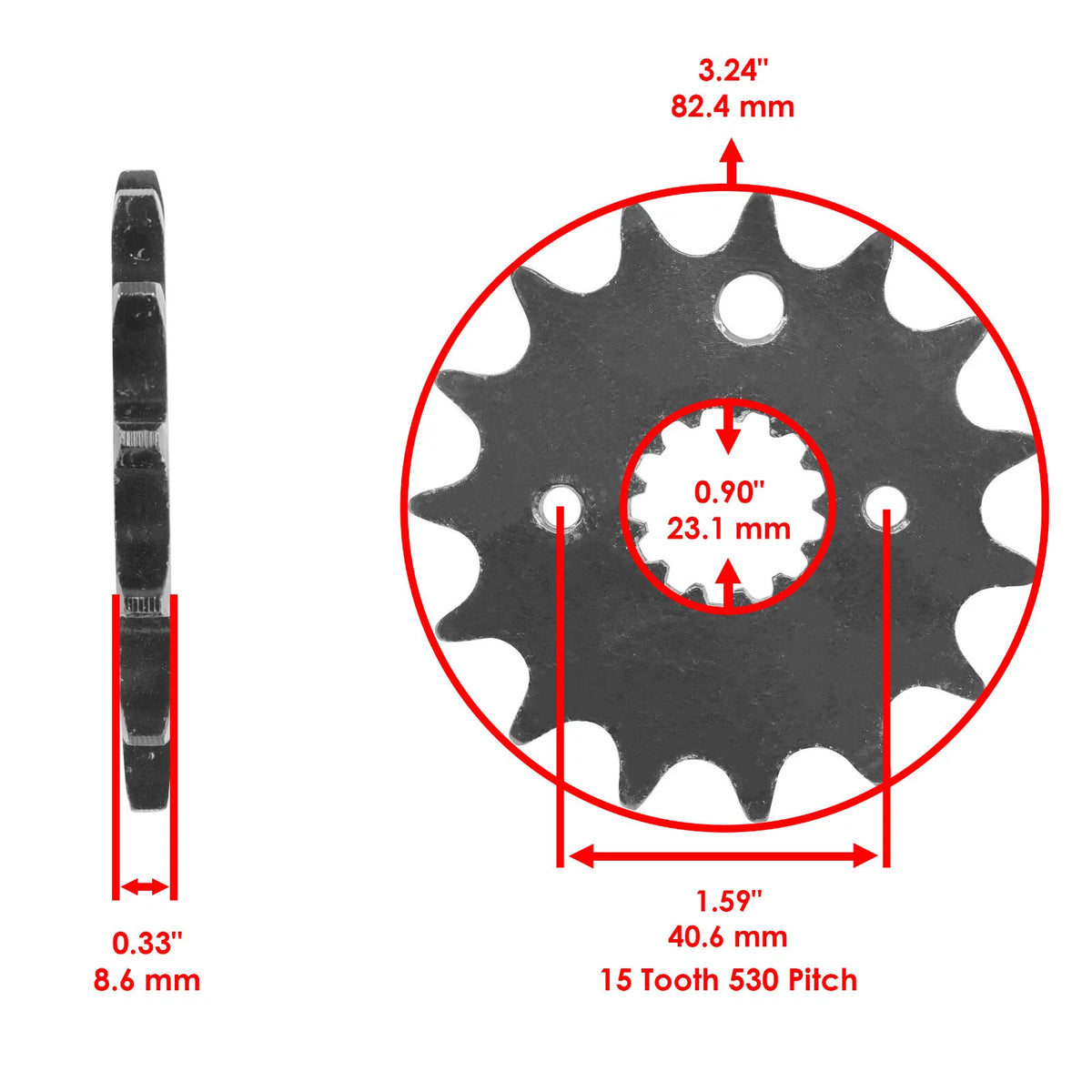 Black O-Ring Drive Chain & Sprockets Kit for Suzuki GSF600 Bandit (1995–1999) EG1999FS122XO