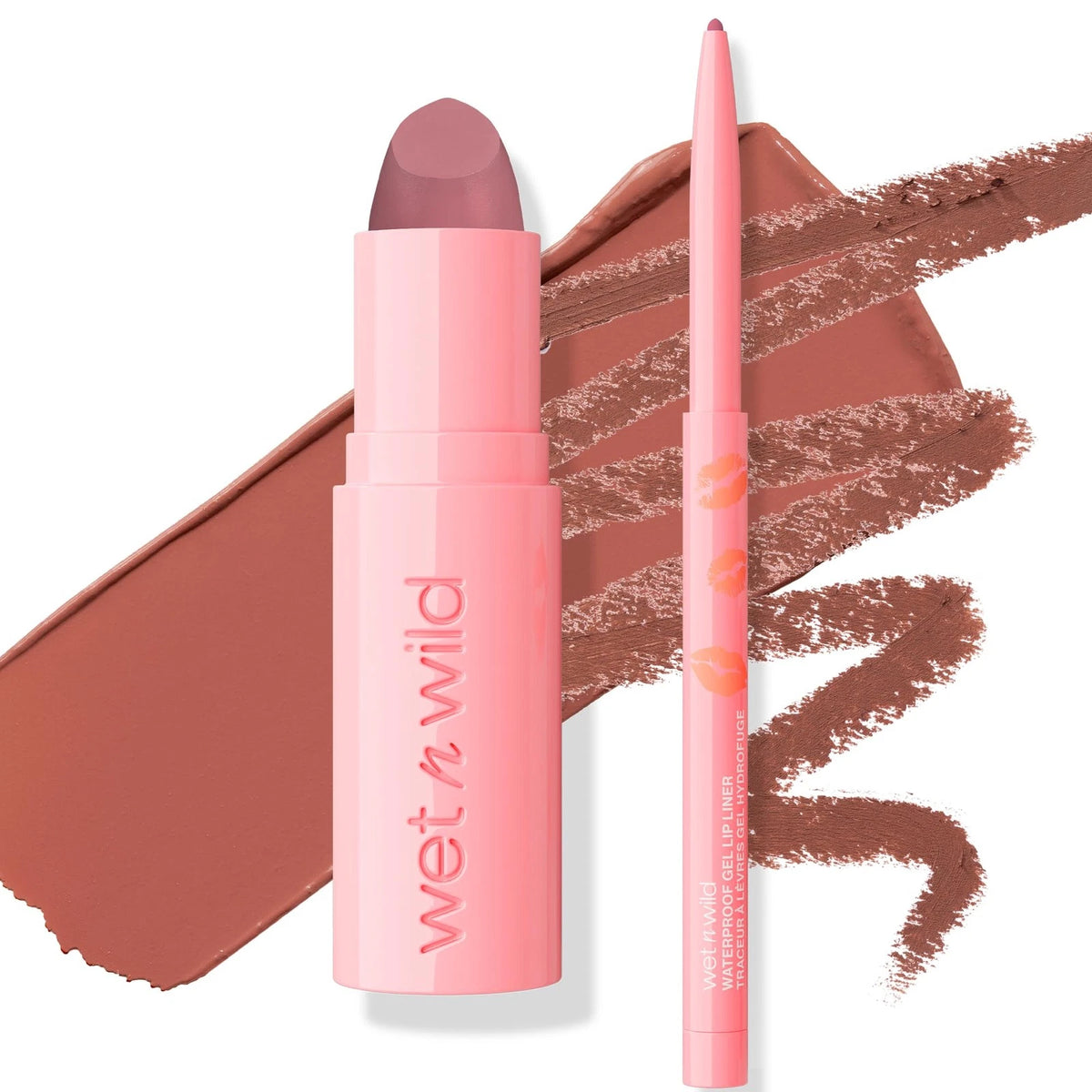 2X Lipstick & Liner Set for Wet n Wild Date Or Dominate
