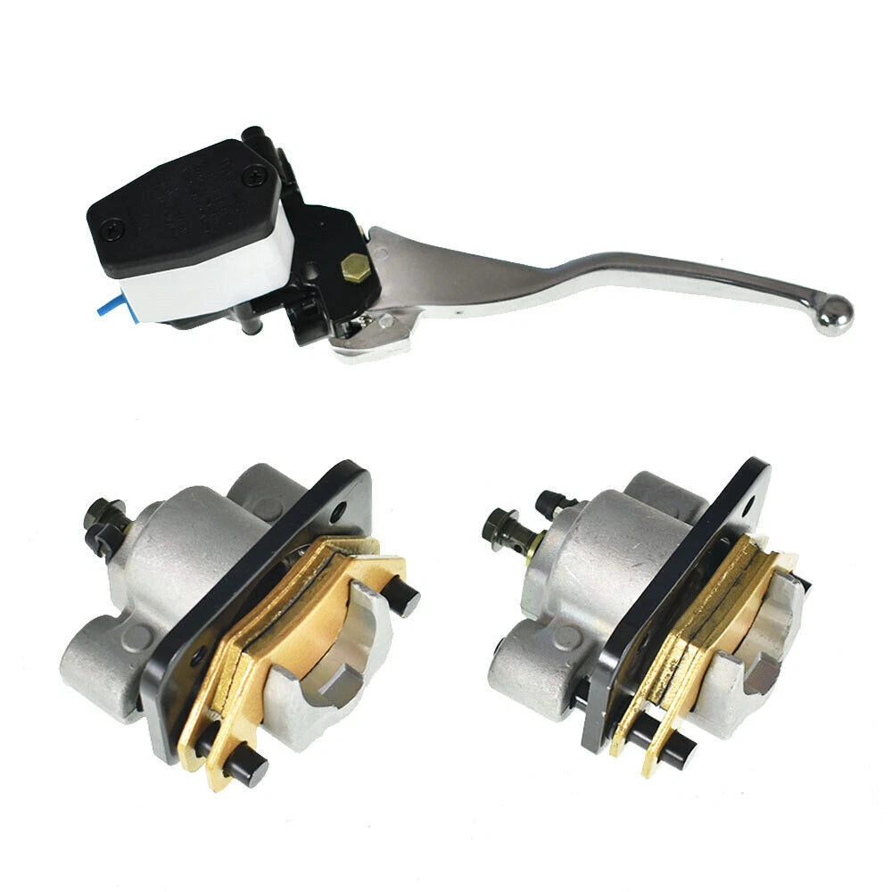 Front Brake Calipers & Master Cylinder for Arctic Cat 300 2X2, 4X4 (2003) - 0502-387, 1436-423, 1436-422