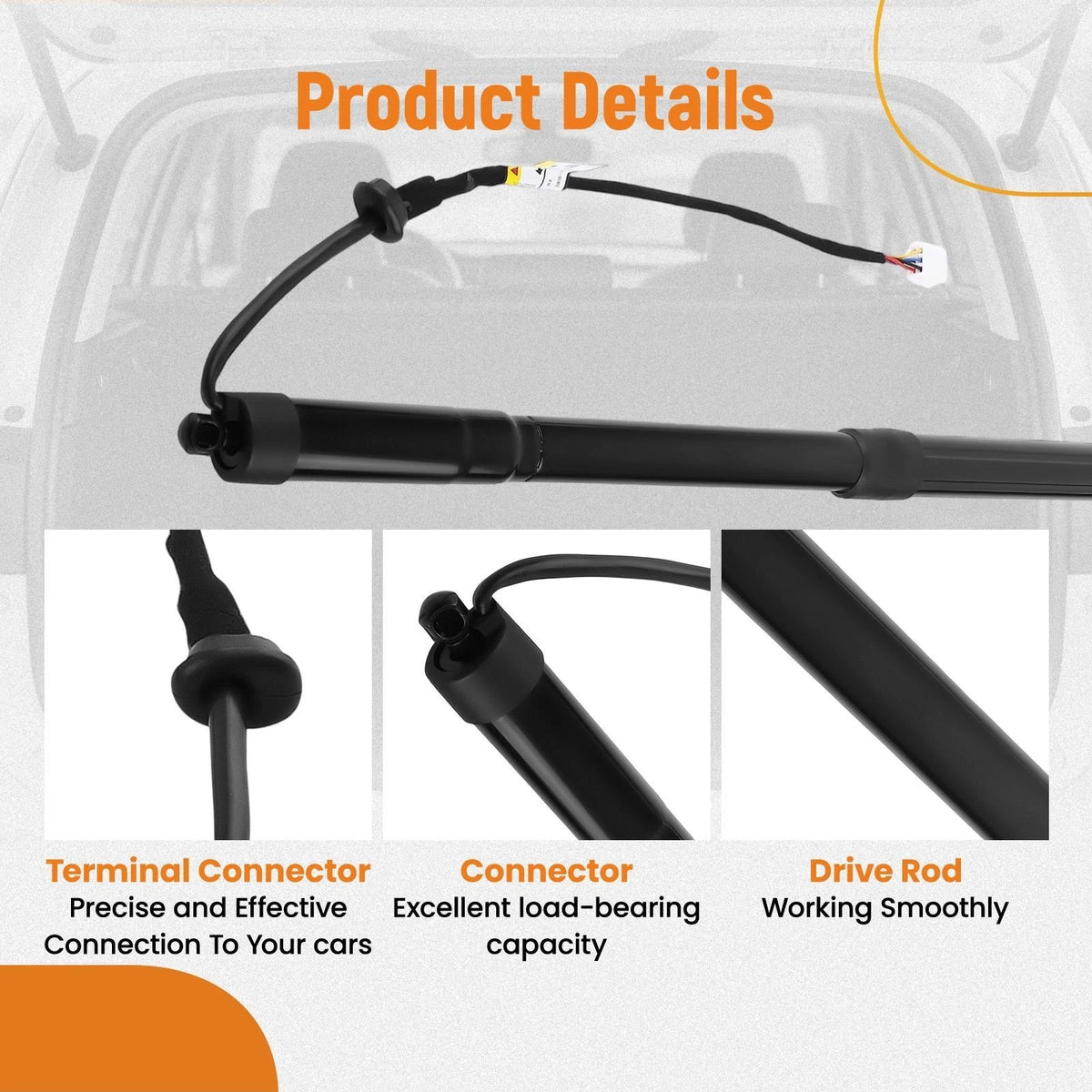 Set of 2 Rear Tailgate Lift Support Struts for Lexus RX350 RX450h (2007–2015) 68920-48031 68920-48030 68910-48071 68910-48070
