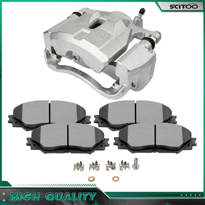 Front Left Brake Caliper & Ceramic Pads for Toyota Corolla/Matrix