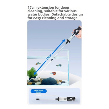 Manual Fish Tank Gravel Cleaner Pump for Aquarium Water Exchange