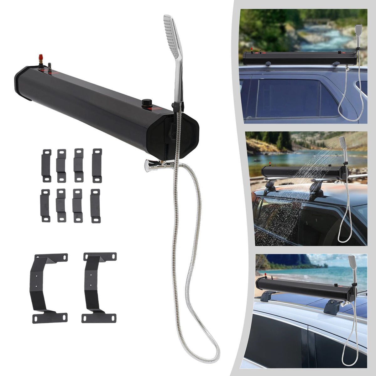 Roof Rack Mount Water Tank for Camping (Portable)