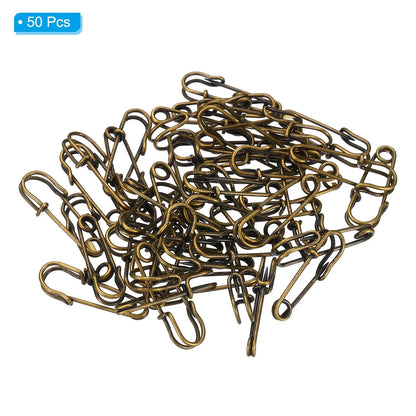 Safety Pins for Sewing (1.06 Inch, Bronze Tone)