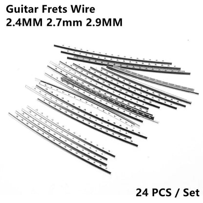 24pc Guitar Frets Wire Set for Luthier Tool (2.4/2.7/2.9mm)
