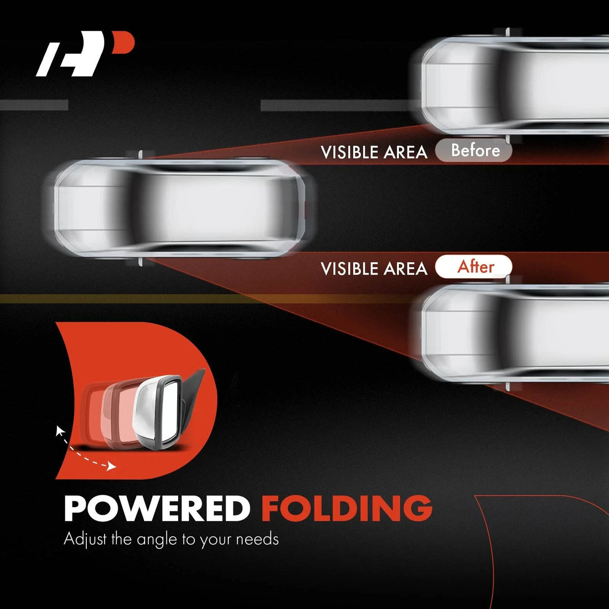 Power Towing Mirrors for Dodge Ram 1500 2500 (2010–2022)