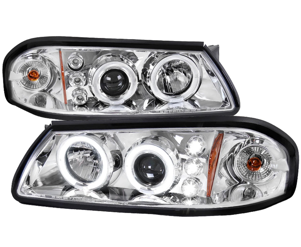 Set of 2 LED Halo Projector Headlights for Chevy Impala (2000–2005) NTR2146