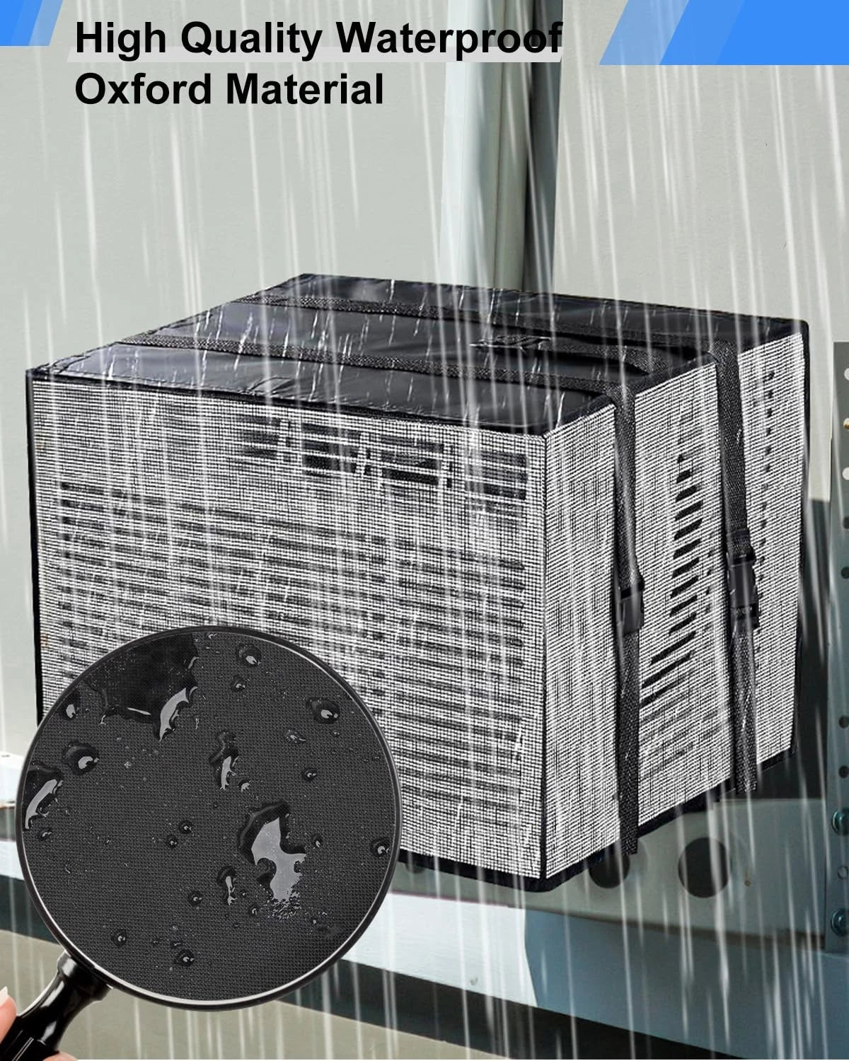 Mesh Window AC Cover for U-Shape Air Conditioner Outdoor Unit