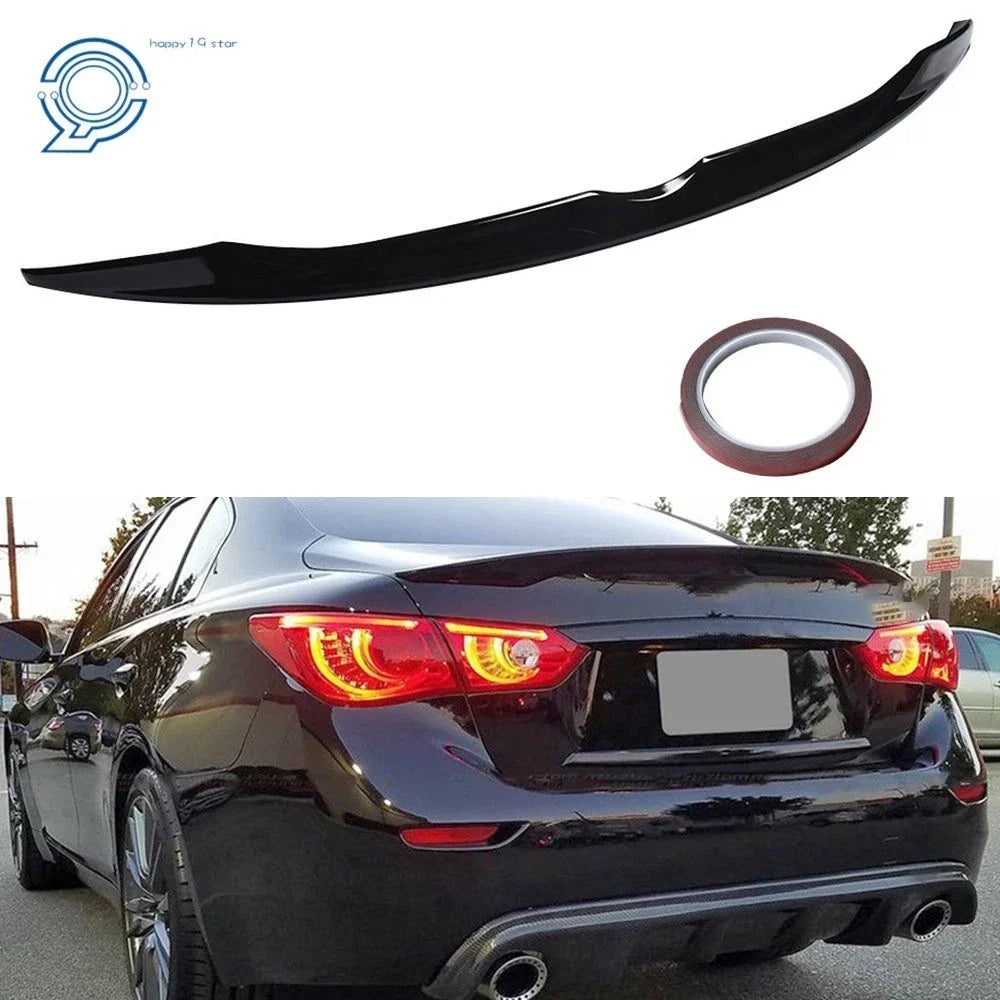 Trunk Spoiler Wing for Infiniti Q50 (2014–2021) - S Sport Style, Primer Black