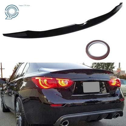 Trunk Spoiler Wing for Infiniti Q50 (2014–2021) - S Sport Style, Primer Black