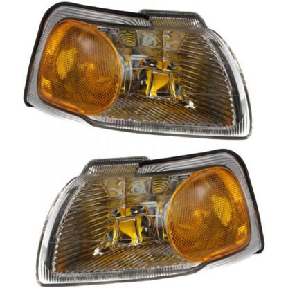 Corner Light Pair for Ford Mercury Cougar (1996–1997) PLX-M0-USA-18-3188-01-CL360A71, FO2520131, FO2521131