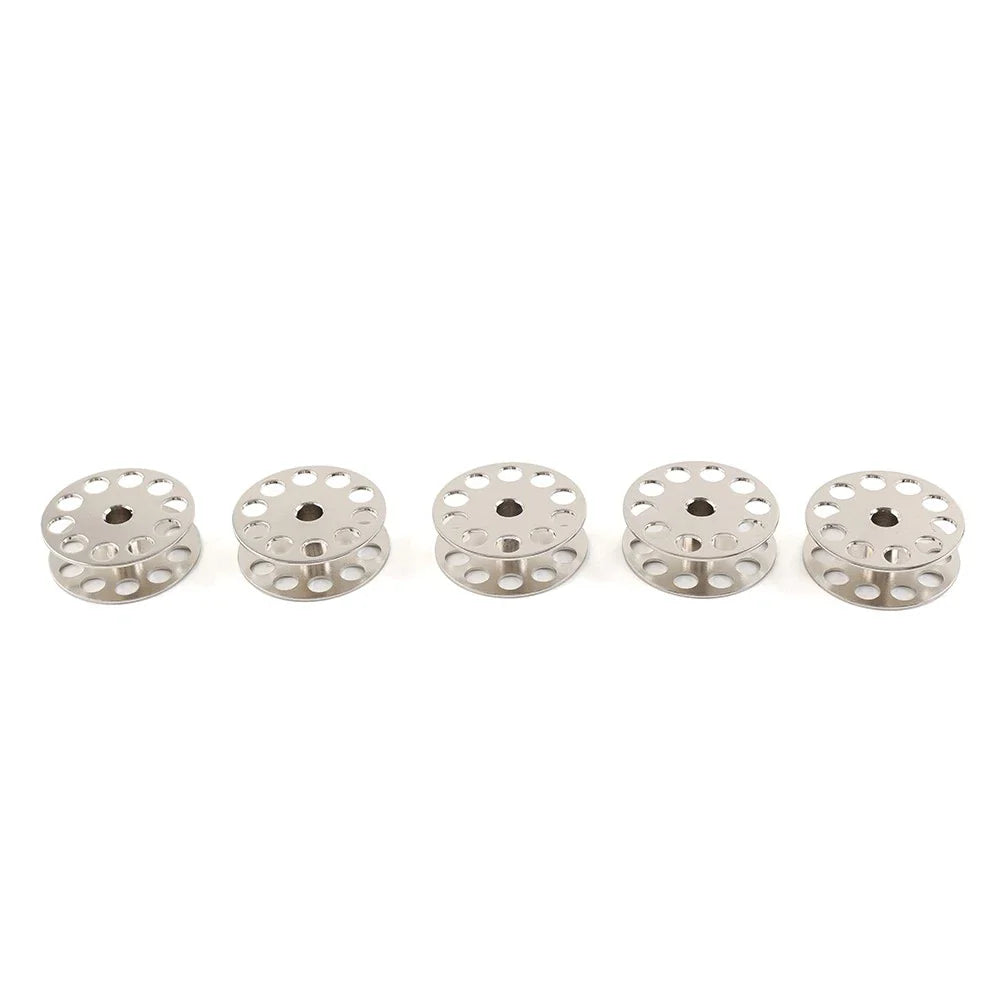 5x Large Steel Bobbins for Singer 144W 145W, Mitsubishi DU-105 DU-108