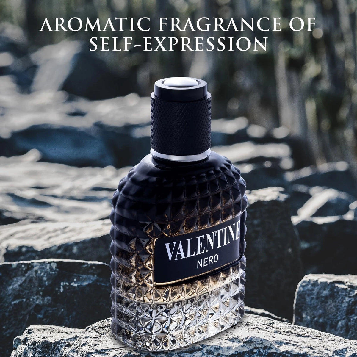 Valentine Nero for Men - Woody Aromatic 3.4 Fl Oz (Pack of 1)