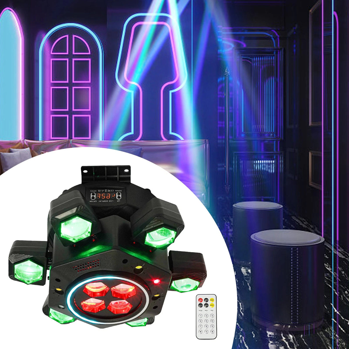120W RGBW Stage Lights for DJ Laser Light (Party Disco Club Bar)