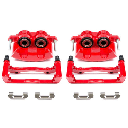 2X Powerstop Brake Calipers Set Front for Chevy Pontiac Firebird (1998–2002) S4692