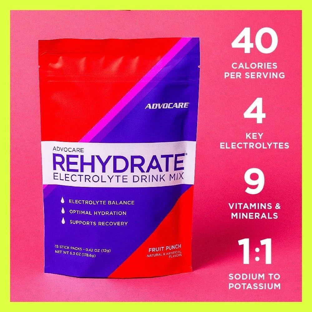 Electrolyte Drink Mix for AdvoCare Rehydrate (Pack of 1)