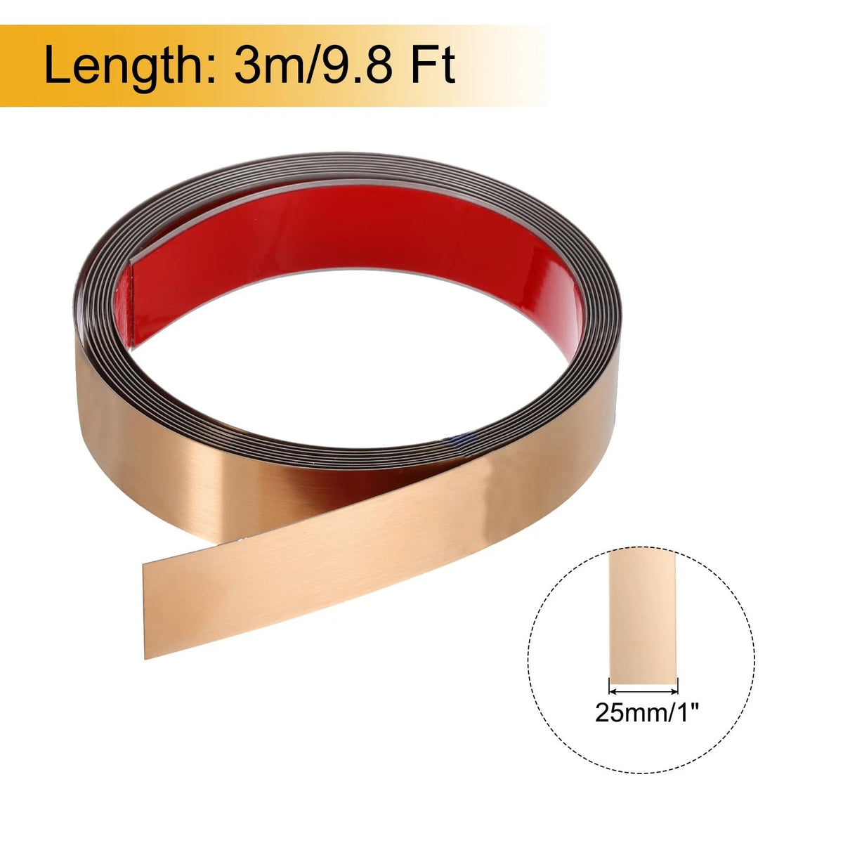 1" x 9.8Ft Stainless Steel Molding Trim for Automotive (Universal Fit)
