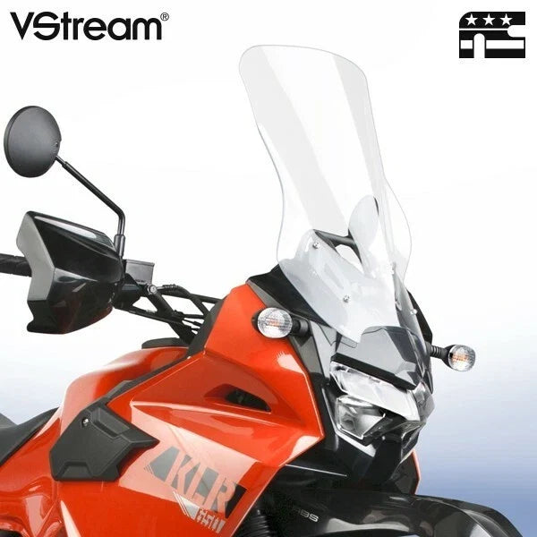 Vstream Tall Clear Windscreen for Kawasaki