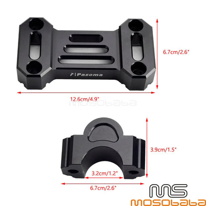 1" Handlebar Riser Extension w/Top Clamp Cover for Harley Pan America 1250 (21-23)