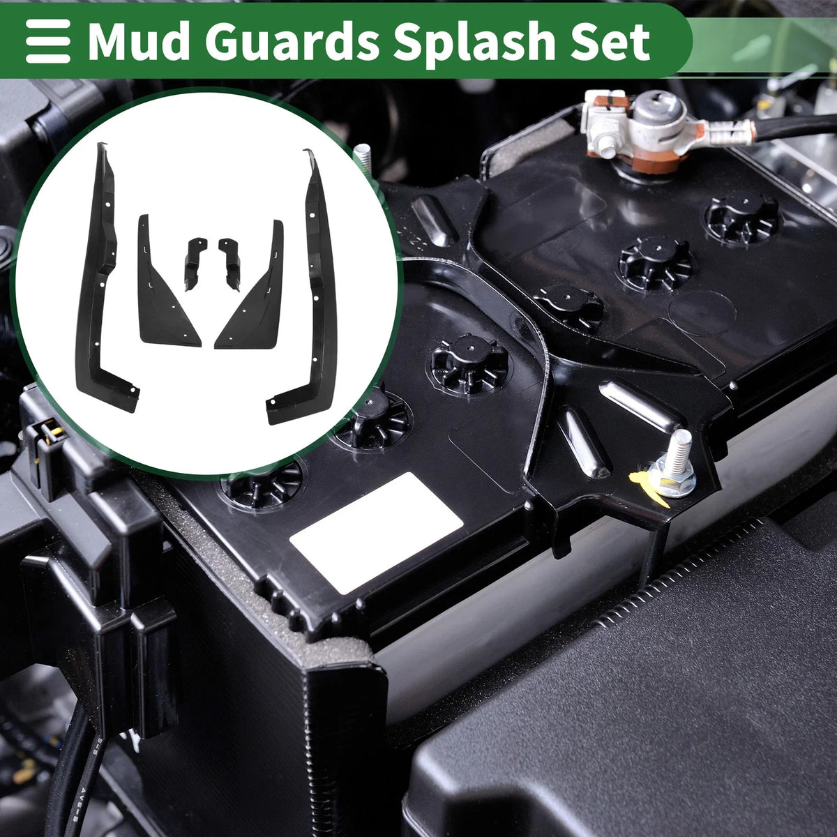 Mud Flaps Splash Guards for Chevrolet Camaro (2013–2015) W/ Mounts