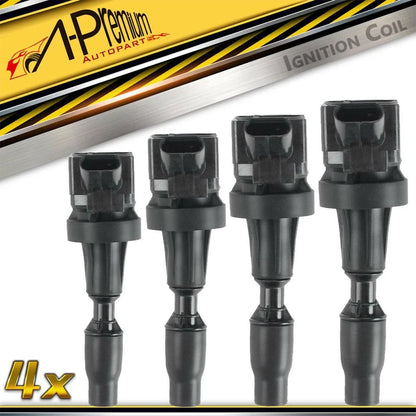 Set of 4 Ignition Coils for Hyundai Sonata (2015–2019) Kia Soul (2017–2022)
