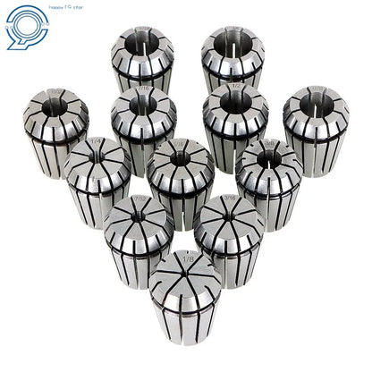 Set of 12 Spring Collets for CNC Engraving Milling Lathe Tool