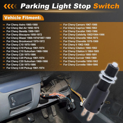 Brake Light Switch for Chevy Astro (1985–1988) 14074323