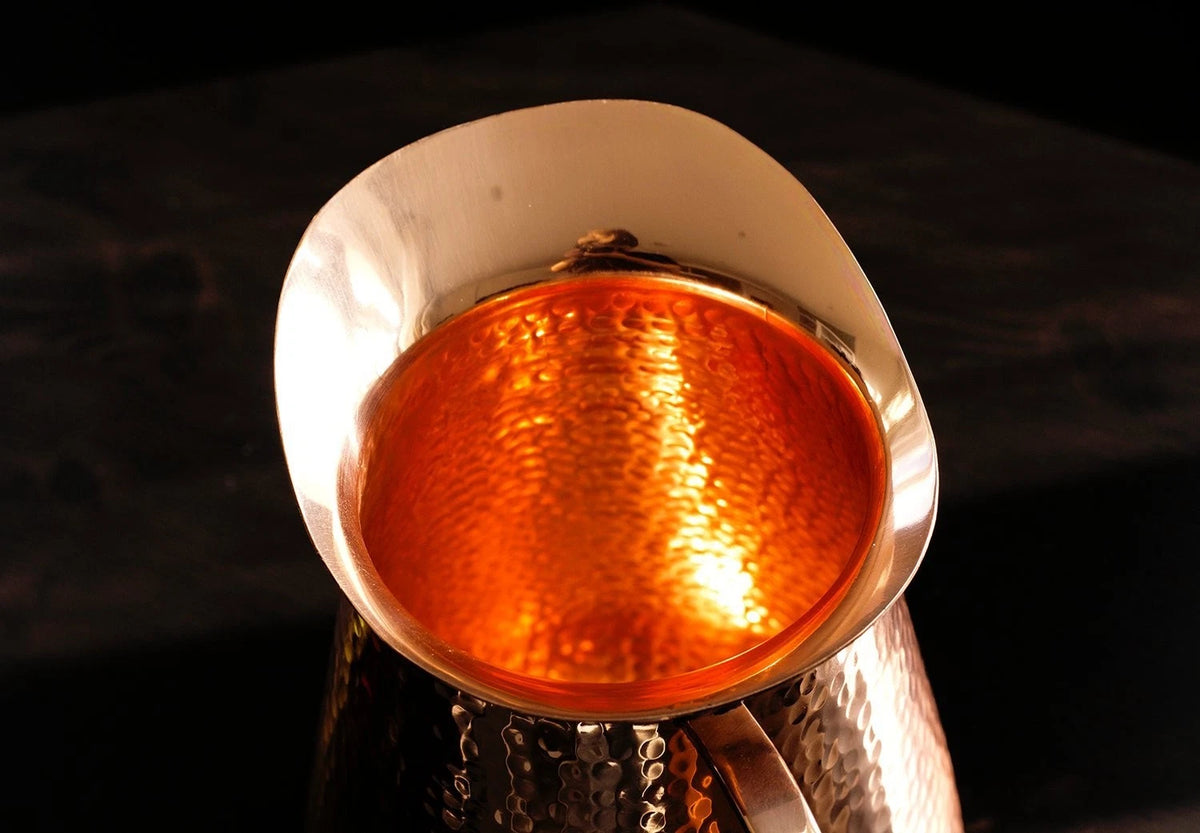 Copper Pitcher with Lid for Drink More (68 Oz)