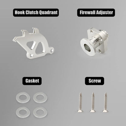 Firewall Adjuster & Triple Hook Clutch Quadrant Kit for Ford Mustang (1979–2004)