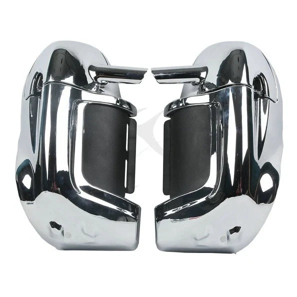 Chrome Lower Vented Leg Fairing Glove Box for Harley Touring FLT (1983–2013)
